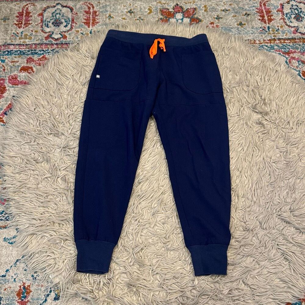 Figs scrubs pants size large navy